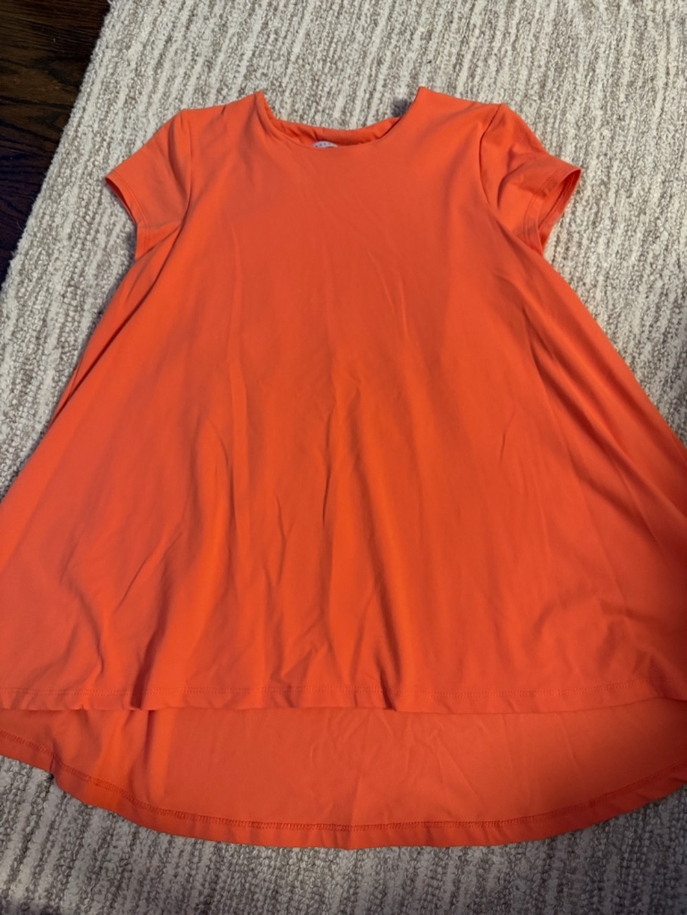 Susana Monaco Vibrant Orange Crewneck Top